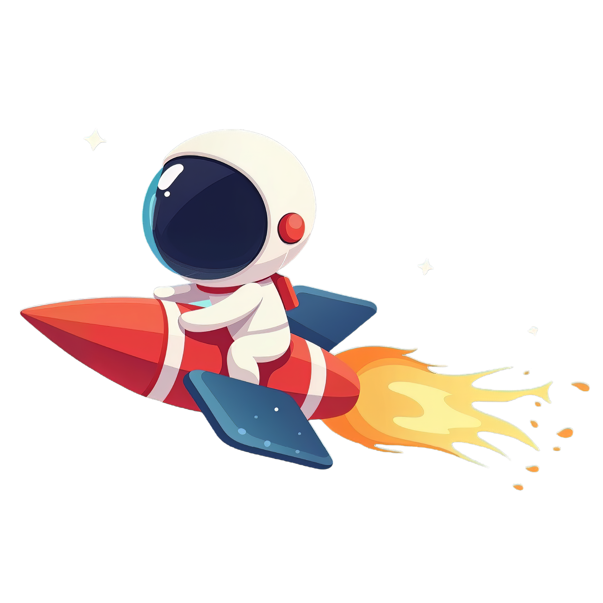 —Pngtree—astronaut riding a rocket into_18387866